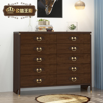 New Chinese Cockpit Bedroom Containing Cabinet Minima Modern Living Room Locker 5 Closet Chest of drawers Light Extravagant Five Bucket Cabinet