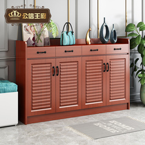 Brief Modern Shoe Cabinet Home Doorway Large Capacity Hyun Guan Cabinet Living-room Solid Wood Color Storage Door Hall Cabinet Containing Shoe Closet