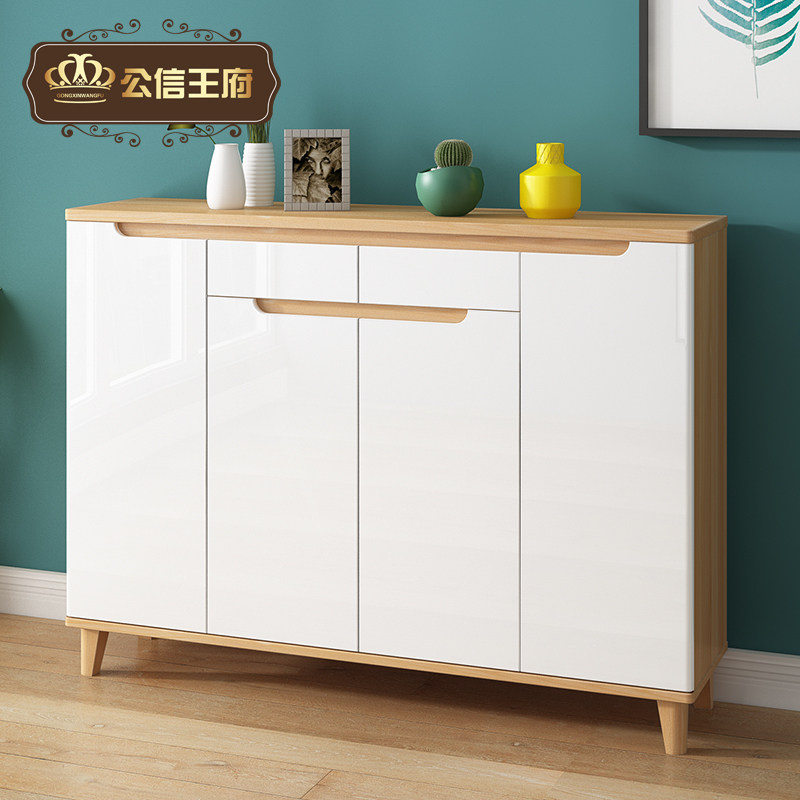 Doorway Shoe Cabinet Minimalist Modern Genguan Door Hall Cabinet Large Capacity Living Room Containing Cabinet Economy Type Balcony Nordic Shoe Closet