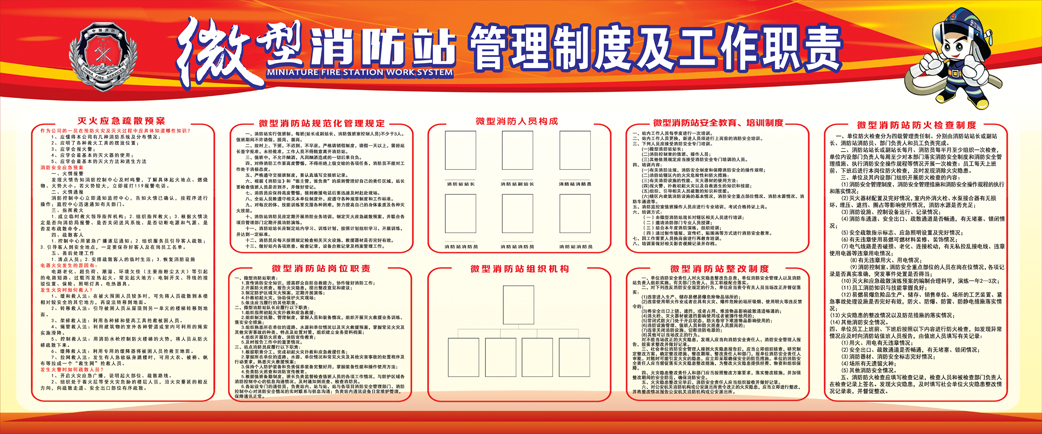 Safety Production Month Fire Safety Knowledge Poster Miniature Fire Station Rules and Regulations Wall Chart Poster Slogan