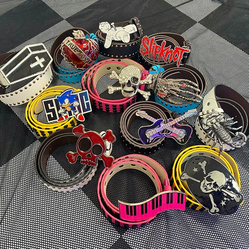 Оригинальный универсальный ремень подходит для мужчин и женщин, генерирование электричества, в стиле панк, 2 карат