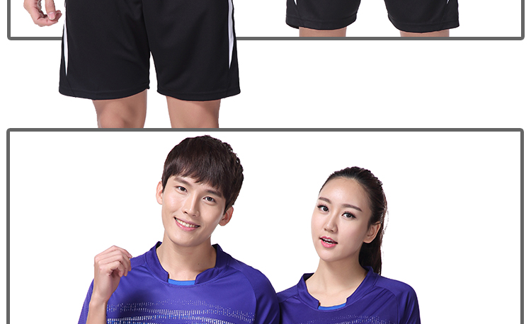 Bộ quần áo cầu lông cho nam và nữ Bộ đồ tập đôi mua đồng phục đội in quần vợt bóng bàn quần áo nhanh khô vợt cầu lông carbon