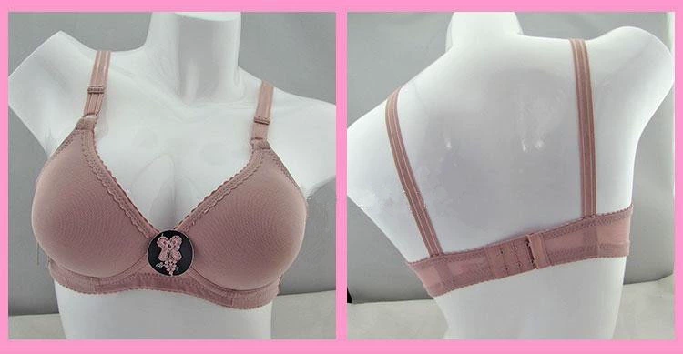 Đích thực Yingying 222 không có vòng thép ladies đồ lót đôi ngực phần mỏng B cup mịn không có mô hình áo ngực áo ngực không gọng