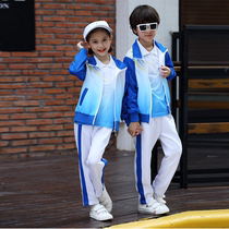 Elementary School Uniforms Spring Summer Big Code Parenting Suit for men and women Childrens Performance Sports clothes Two sets of kindergarten garden clothes