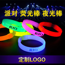 Custom fluorescent stick bracelet luminous stick Custom logo Annual meeting custom fluorescent bracelet fluorescent stick