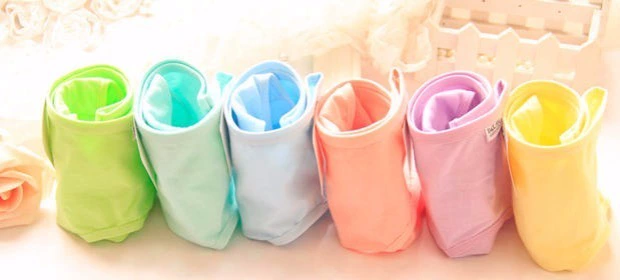 5 túi cotton thắt lưng kích thước lớn tóm tắt mùa hè vải cotton màu cô gái tuần quần nữ đồ lót quần chip đôi