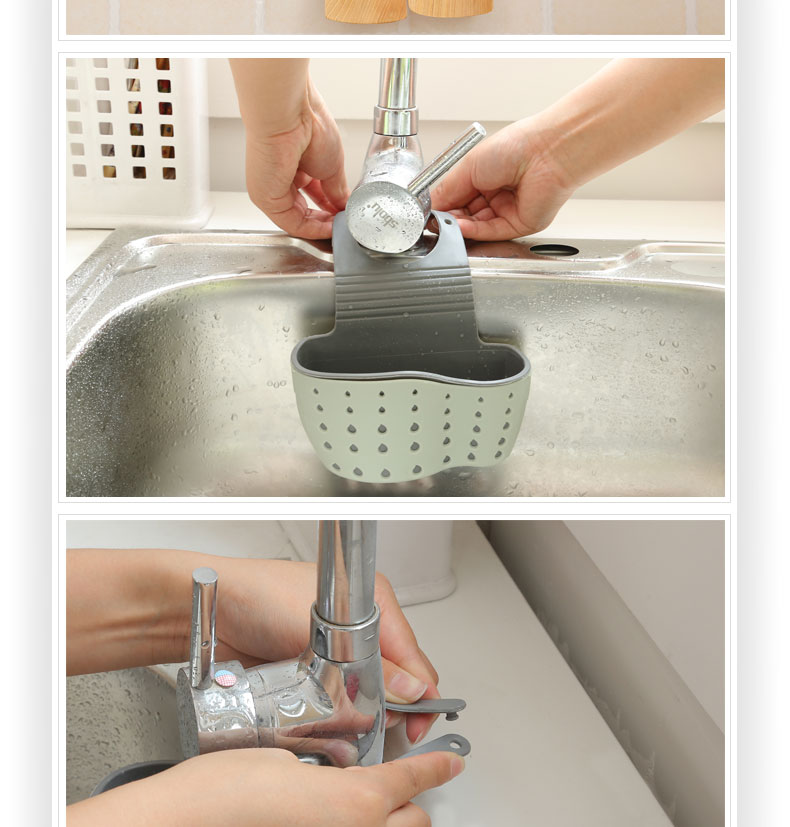 Giá treo chậu treo túi thoát nước xốp túi thoát nước lưu trữ nhà bếp nhà bếp cung cấp nhỏ cửa hàng bách hóa - Thiết bị sân khấu bóng nháy