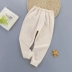 Quần lót trẻ em cotton đơn mùa xuân và mùa thu đông nam và nữ quần cotton bé trai và bé gái quần cotton dài quần áo cho bé gái Quần áo lót