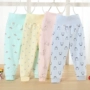 Quần trẻ em mùa thu cotton đơn bé trai cô gái Đồ lót trẻ em bé cao eo thiết kế quần rốn đồ đẹp cho bé gái