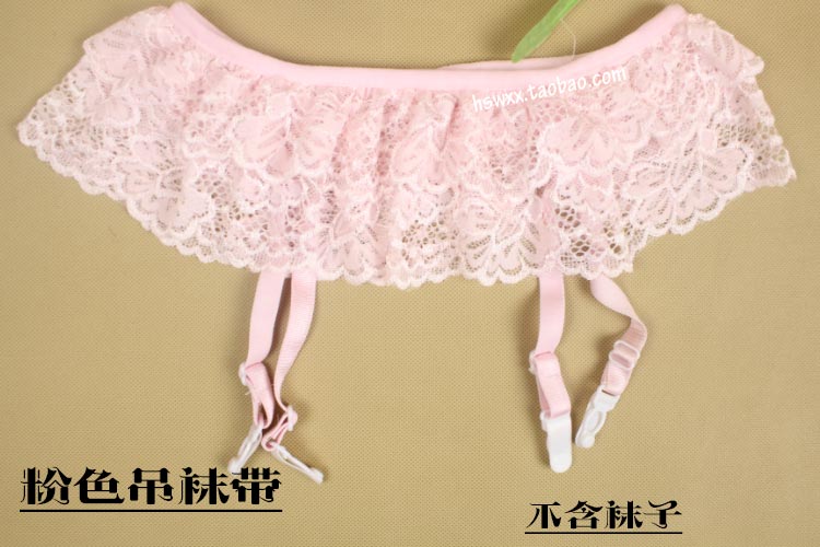 Nhật bản đầy đủ 55 nhân dân tệ vận chuyển ren trắng trên đầu gối garter vớ dây đeo bộ đùi ống dài lưới vớ phụ nữ the gioi phu kien thoi trang