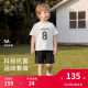 David Bella boys short-sleeved five-quarter pants sports suit 2026 ເດັກນ້ອຍ antibacterial modal summer jersey