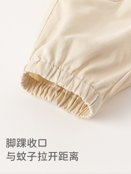 戴维贝拉男童工装裤男宝宝休闲裤子儿童夏季新款长裤婴儿衣服童装