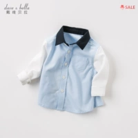 Davebella david bera xuân thu nam áo sơ mi nam bé cotton quý ông áo sơ mi DBA7786 shop thời trang trẻ em