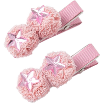 David Bella girls hair clip new baby antlers cute hair accessories sweet girl pink star headdress clip