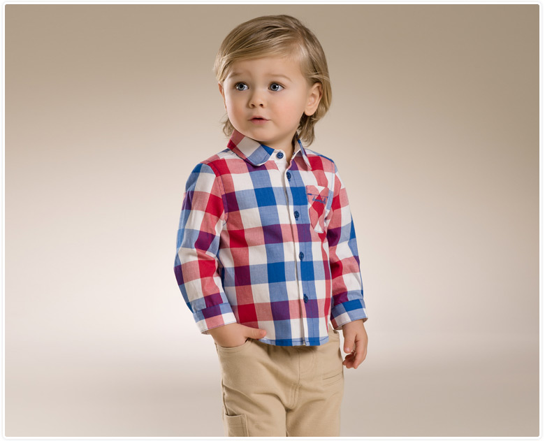 Chemise garcon DAVEBELLA à manche longue - Ref 2082523 Image 10
