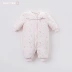 Davebella david Bella bé mùa đông nhồi bông jumpsuit bé độn romper DB4007 quần lót trẻ em Áo liền quần