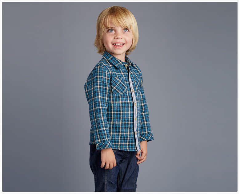 Chemise garcon DAVEBELLA à manche longue - Ref 2082524 Image 11