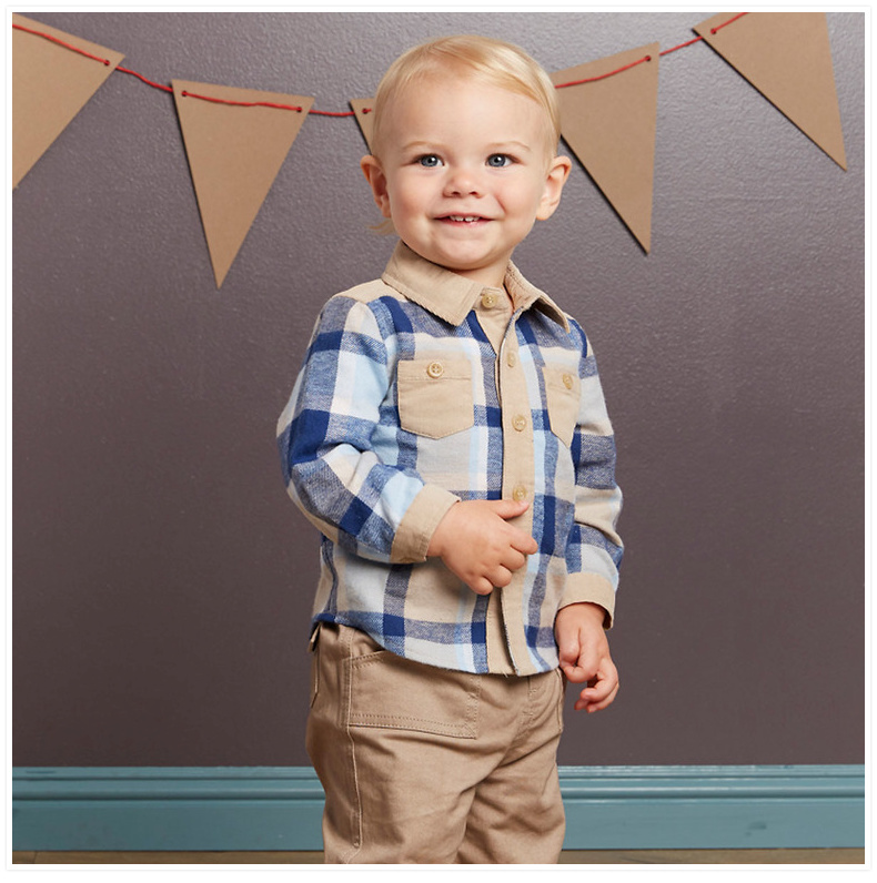 Chemise garcon DAVEBELLA à manche longue - Ref 2073719 Image 11