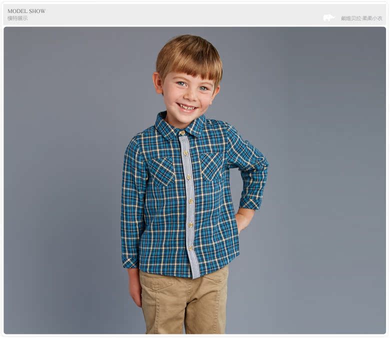 Chemise garcon DAVEBELLA à manche longue - Ref 2082524 Image 9