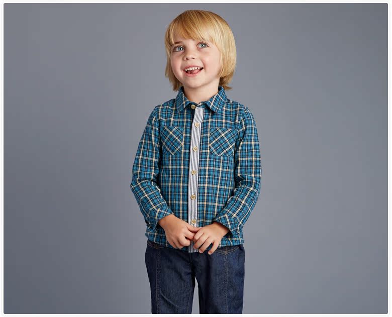 Chemise garcon DAVEBELLA à manche longue - Ref 2082524 Image 10