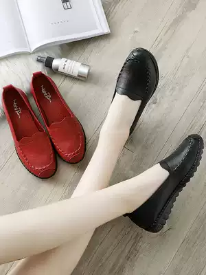 chun qiu kuan mother's shoes soft bottom shoes middle-aged women's shoes grandma anti-slip flat middle-aged old shoes autumn