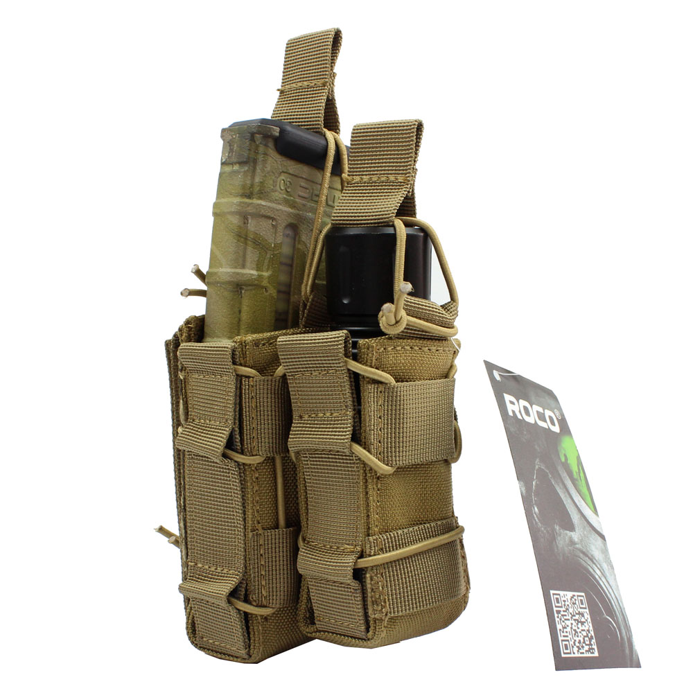 Outdoor military fan equipment sub-mother-type tool bag practical double-link tactical flashlight cover tactical backpack incremental bag - Taobao