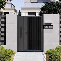 New Chinese style courtyard outdoor yard gate aluminum alloy electric villa garden outdoor fence gate rural small courtyard gate