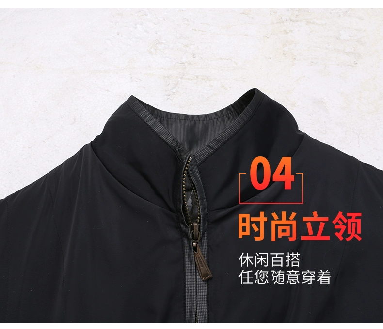 Mùa đông trung niên len vest nam lông một áo ấm cộng với nhung dày cổ áo vest cotton vai bố các kiểu áo ghi lê nam
