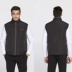 Mùa đông trung niên len vest nam lông một áo ấm cộng với nhung dày cổ áo vest cotton vai bố các kiểu áo ghi lê nam Áo vest cotton