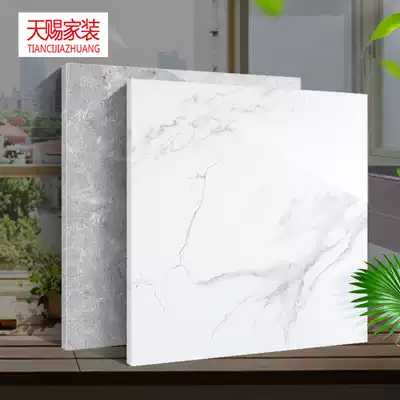 Foshan ceramic tile floor tile 800x800 negative ion whole body marble modern simple non-slip living room floor tiles