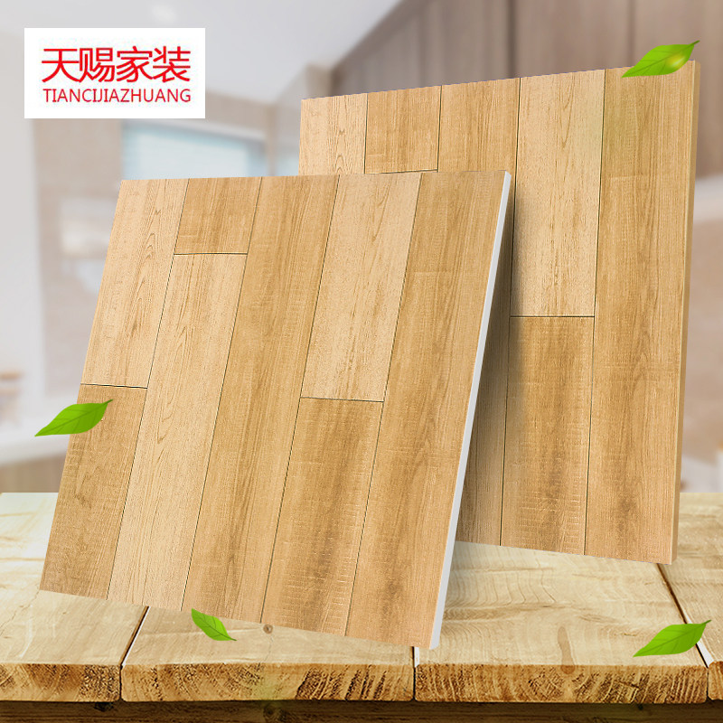 Antique brick 600x600 imitation solid wood grain brick straight edge Loulan paving courtyard tile balcony bedroom full ceramic floor tile