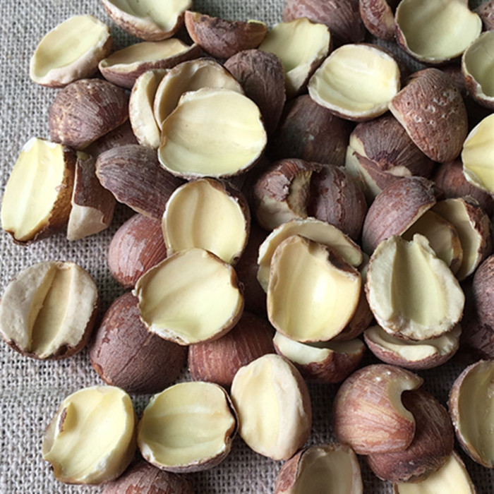 Hunan specialty new lotus seeds dry goods with red skin cut edge broken lotus seeds dry goods decore 500g bulk