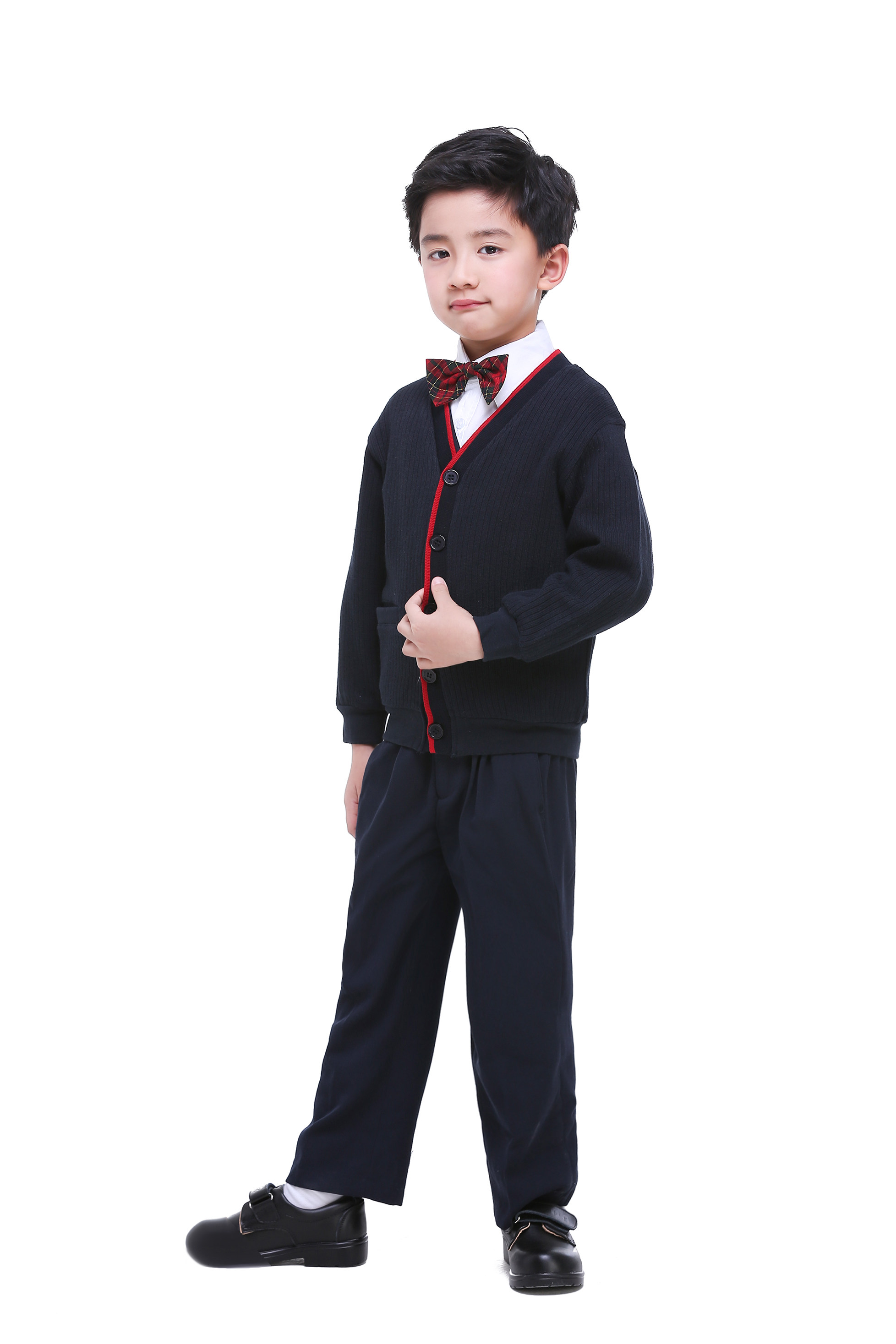 Форма подходит для мужчин и женщин для школьников и студентов, демисезонный пуховик, шерстяное платье, рубашка, жилет, галстук-бабочка, комплект 