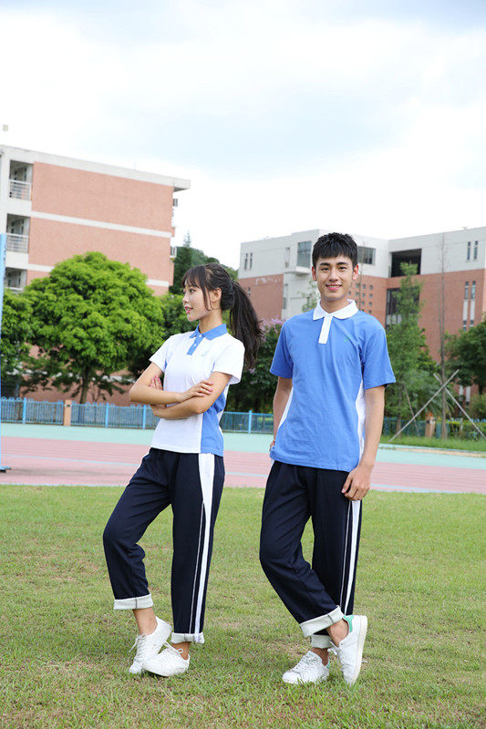 Форма, летняя летняя одежда для школьников и студентов, спортивный костюм подходит для мужчин и женщин, комплект, шорты, штаны, облегающий крой, короткий рукав 