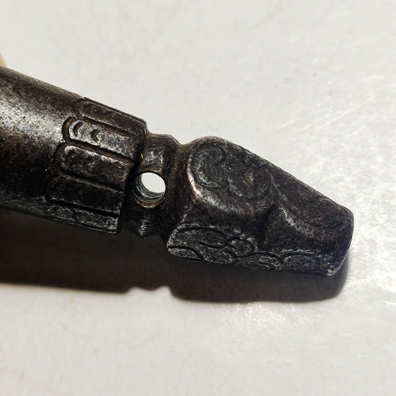 Набор для резьбы по камню 西藏老藏印吊坠收藏品 天铁寒铁法印民俗藏式印章挂件