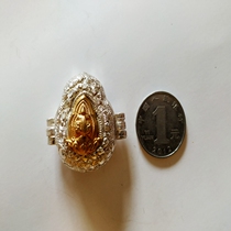 Tibetan hand-made traditional craft retro Gala box Tibetan silver hairpin flower pendant ethnic jewelry