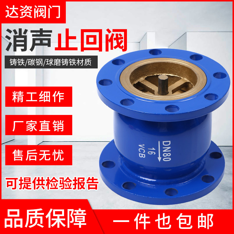 HC41X-16 Flange Silenced Check Valve Silenced Vertical Check Valve DN40 50 65 80 100 150