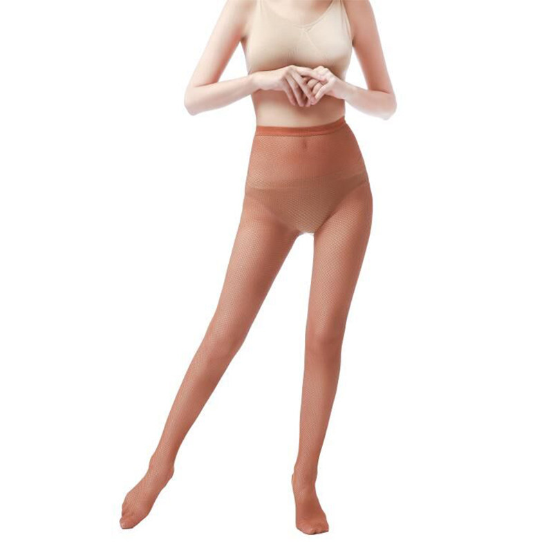 Adult Latin net stockings professional caramel-colored toe plus cotton pantyhose children's dance socks