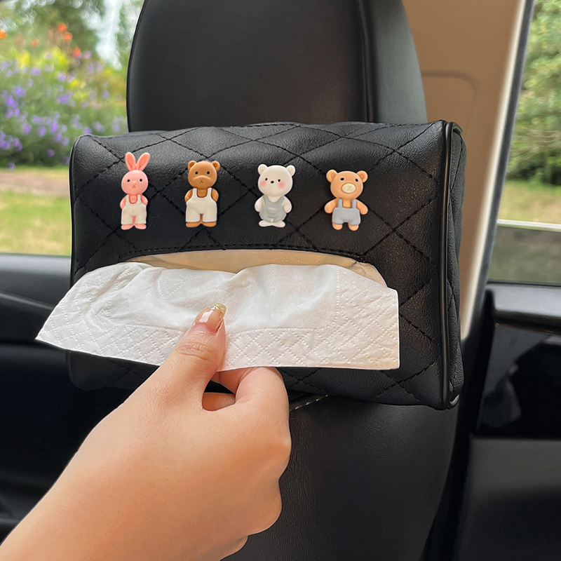 Automotive Interior Goods Swing Pieces Control Bench Creativity Decompression Decoration Supplies Large Full Vehicular Tissue Box Crammy Paper Box Hanging Bag-Taobao