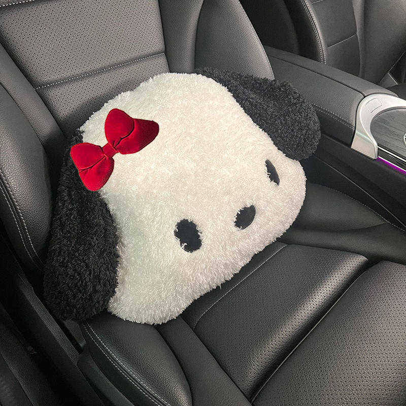 Car Cushion Winter Gush Heating Warm Car Seat Seven Pieces Cute Cartoon Lady Goddess Netred Seat Cushion-Taobao