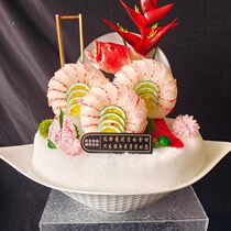 Simulated salmon sashimi model pose model simulated eastern star spot fake tiger spot model simulated pose customized