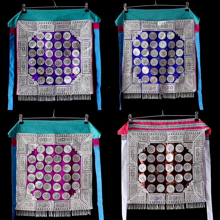 Guizhou Guangxi Yu family dress around the waist silver Apron Minority Clothing Seeds and Silver Accessories National Wind Female