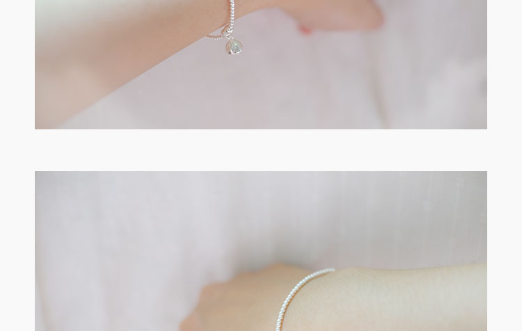 Độc quyền nghệ thuật nhỏ tươi ngọt 990 sterling bạc vòng đeo tay vòng chân trang sức đơn giản nữ siêu mịn 2 hoa sen - Vòng chân lắc chân nữ bạc ta