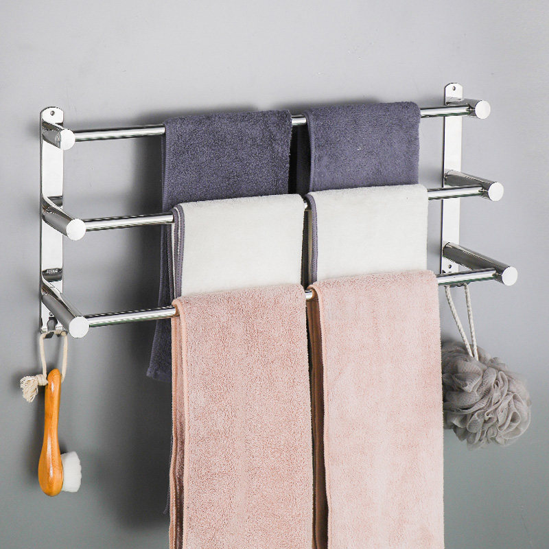 Bathroom Hair Towel Rack Makeup Room Shelve Free Towel Rod Bathroom Shelve Bathroom Toilet Bath Towel Rack