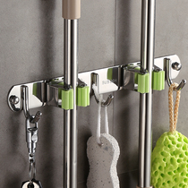 Mop hanger Hole-free mop hook Wall hanging mop rack Broom card holder Bathroom mop clip