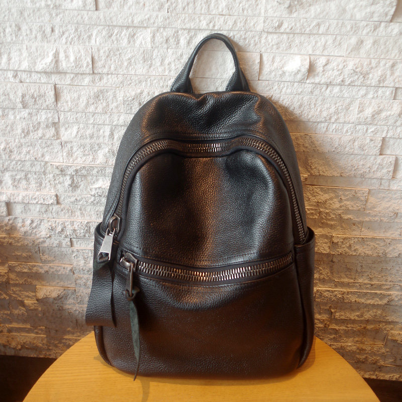 Foreign trade leather women's shoulder bag soft leather large-capacity first layer cowhide casual high-end men's and women's same style backpack