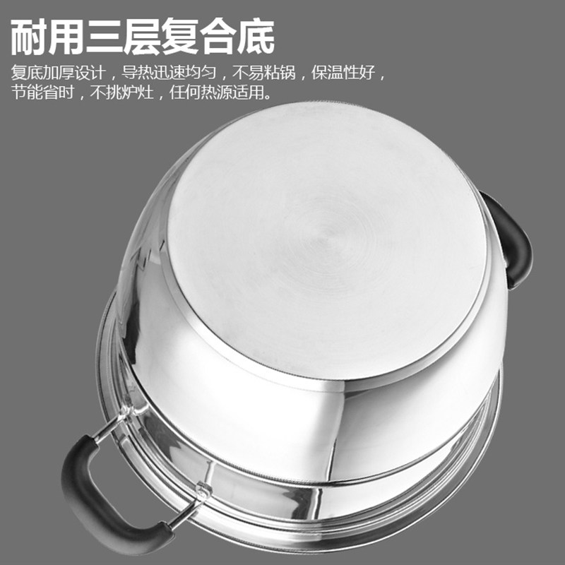 [26cm小蒸锅单篦1层单层汤锅小号锅电磁炉家用煮稀饭的锅23人28cm.jpg]