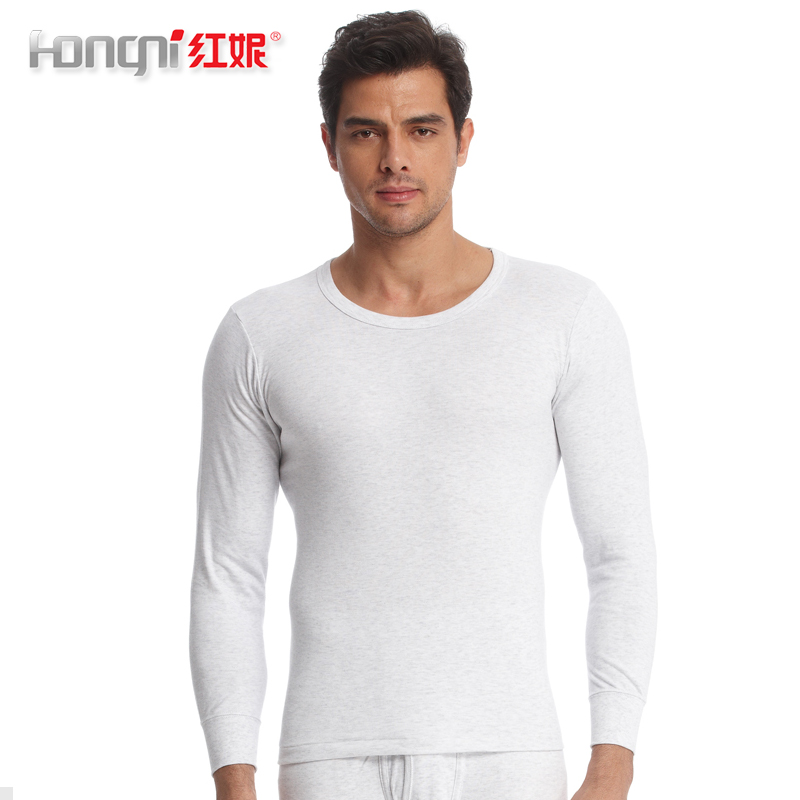 Red Ni đơn mảnh áo khoác mùa thu và mùa đông mens trẻ tròn cổ áo mỏng bông cotton quần áo trung niên đồ lót mùa thu.