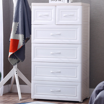 European large drawer storage cabinet 5-layer plastic finishing cabinet 3-layer baby wardrobe Childrens toy storage cabinet