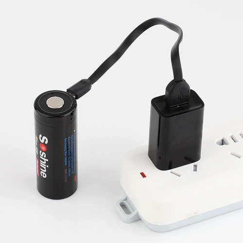 Soshine Micro-USB может заряжать прямую литиевую ион 26650.